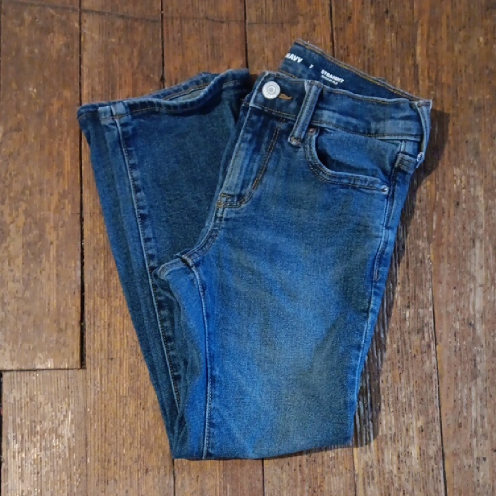 Old Navy Kids Straight Fit Jeans, w/ Built In FLEX, Size 7